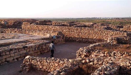 Excavated ruins of ancient Bhambore